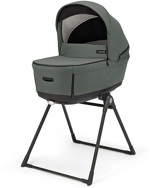 Inglesina Aptica XT System Quattro - Taiga Green - All Season Seat + Open Up Cot + Standup + Darwin Car Seat Trio and Duo Strollers