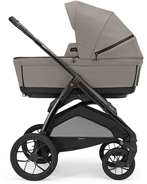 Inglesina Aptica XT System Quattro - Tundra Beige - Stroller + Standup Cradle + Darwin Recline Car Seat Trio and Duo Strollers
