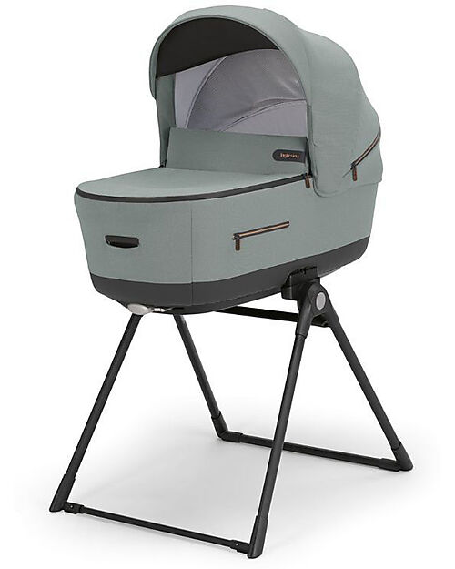 Inglesina Aptica XT System Trio - Igloo Gray - Stroller Seat + Standup Cradle + Darwin Infant Recline Car Seat Trio and Duo Strollers