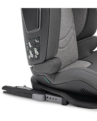 Inglesina Cartesio Car Seat I-Size - Stone Grey - from 3 to 12 years Car Seats Group 2/3