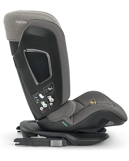 Inglesina Cartesio i-Size Car Seat - Stone Gray - from 3 to 12 years Car Seats Group 2/3