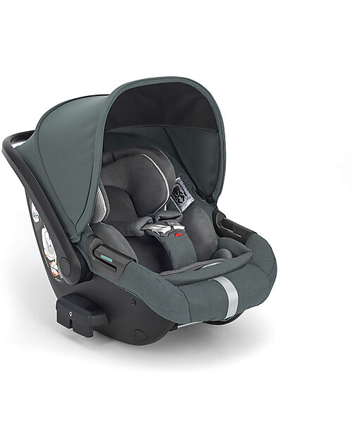 Inglesina Darwin Infant Recline i-Size Car Seat - Aptica - Emerald Green - from Birth to 12 Months Car Seats Group 0+/1