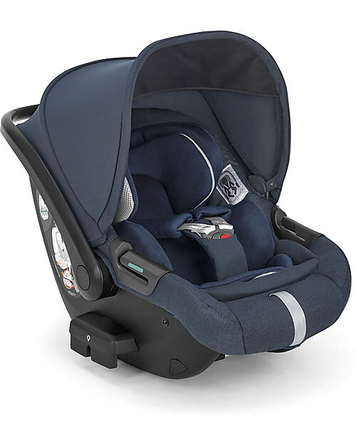Inglesina Darwin Infant Recline i-Size Car Seat - Aptica - Resort Blue - from Birth to 12 Months Car Seats Group 0+/1