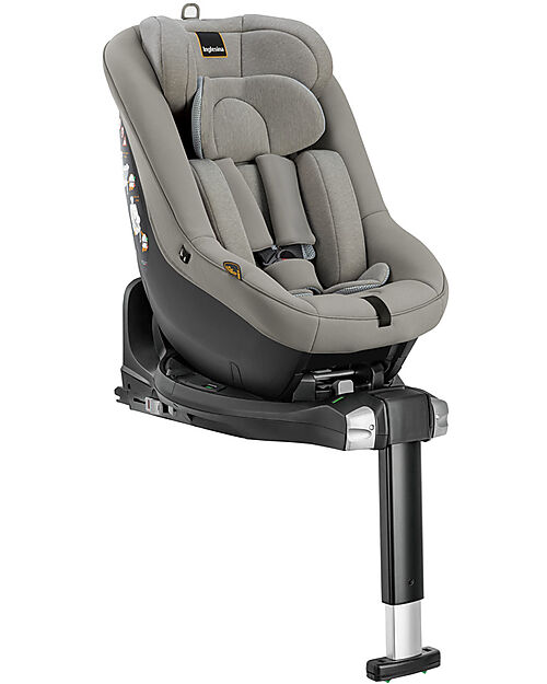 Inglesina Darwin Next Stage i-Size Car Seat - Moon Gray - from Birth to 4 Years Car Seats Group 0+/1