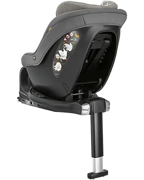 Inglesina Darwin Next Stage i-Size Car Seat - Stone Gray - from Birth to 4 Years Car Seats Group 0+/1