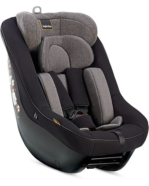 Inglesina Darwin Next Stage i-Size Car Seat - Vulcan Black - from Birth to 4 Years New Car Seats Group 0+/1