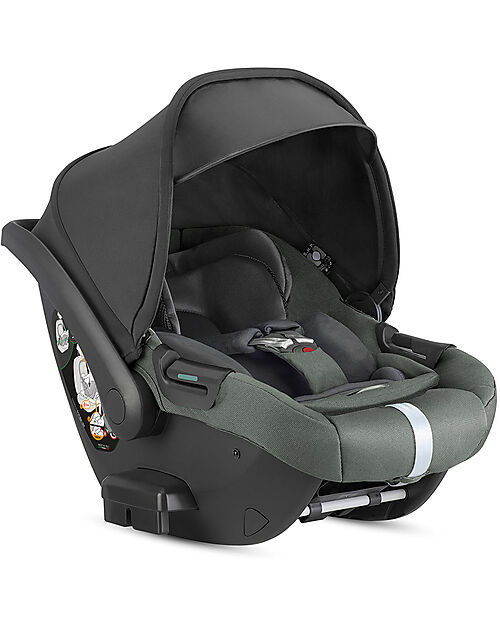 Inglesina Darwin Recline Car Seat - Taiga Green - from birth to 12 months Car Seats Group 0+/1
