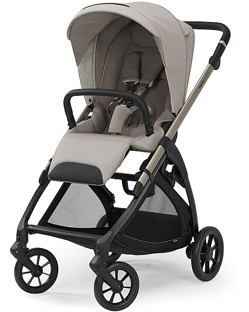 Inglesina Electa Stroller - Battery Beige - Iridio Black Frame - Ideal for the City Pushchairs