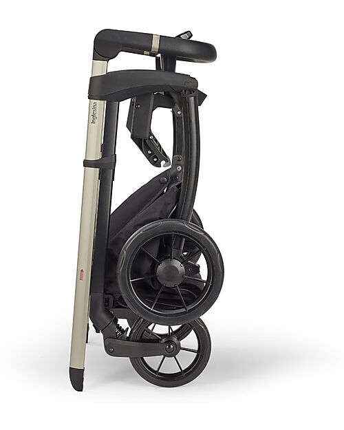 Inglesina Electa Stroller - Battery Beige - Iridio Black Frame - Ideal for the City Pushchairs