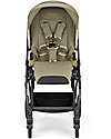 Inglesina Electa Stroller - Battery Beige - Iridio Black Frame - Ideal for the City Pushchairs