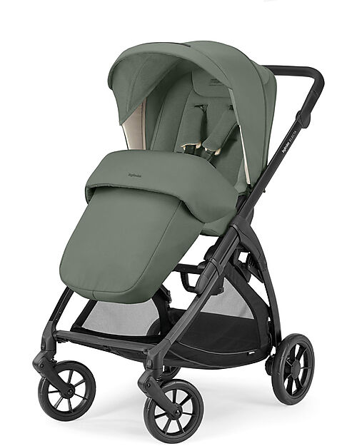 Inglesina Electa Stroller - Murray Green - Total Black Frame - Ideal for the City Pushchairs