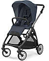 Inglesina Electa Stroller Silver Black - Hudson Blue - Ideal for the City Pushchairs