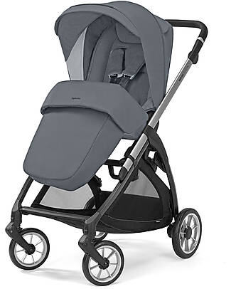 Inglesina Electa Stroller Silver Black - Union Grey - Ideal for the City Pushchairs