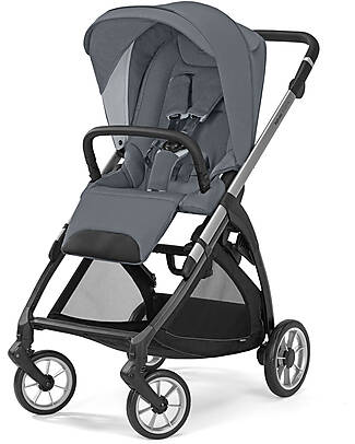 Inglesina Electa Stroller Silver Black - Union Grey - Ideal for the City Pushchairs