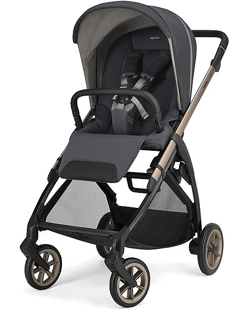 Inglesina Electa System Duo - Garage Grey - All Season Seat + Open Up Cot Pushchairs