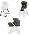 Inglesina Electa System Duo - Loft Green - All Season Seat + Open Up Cot Pushchairs