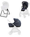 Inglesina Electa System Duo - Rooftop Blue - All Season Seat + Open Up Cot Pushchairs