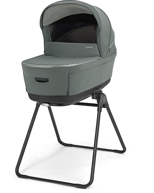 Inglesina Electa System Duo - Studio Grey - All Season Seat + Open Up Cot Pushchairs