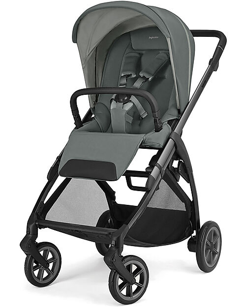 Inglesina Electa System Duo - Studio Grey - All Season Seat + Open Up Cot Pushchairs