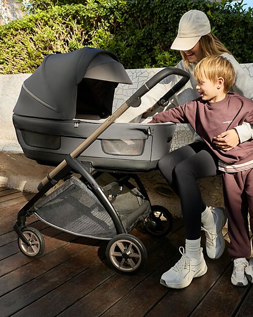 Inglesina Electa System Duo - Studio Grey - All Season Seat + Open Up Cot Pushchairs