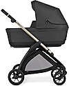 Inglesina Electa System Duo - Upper Black - All Season Seat + Open Up Cot Trio and Duo Strollers