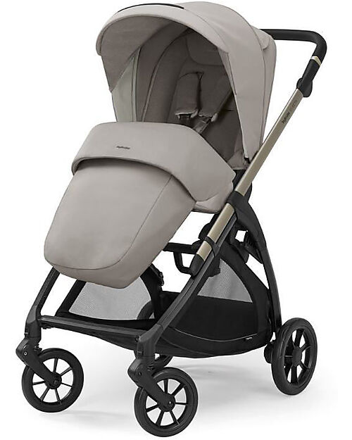 Inglesina Electa System Quattro - Battery Beige - Stroller + Darwin Infant Recline Car Seat Trio and Duo Strollers