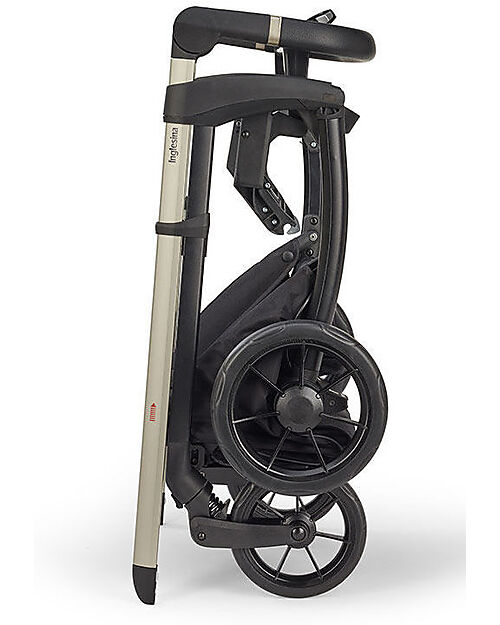 Inglesina Electa System Quattro - Battery Beige - Stroller + Darwin Infant Recline Car Seat Trio and Duo Strollers