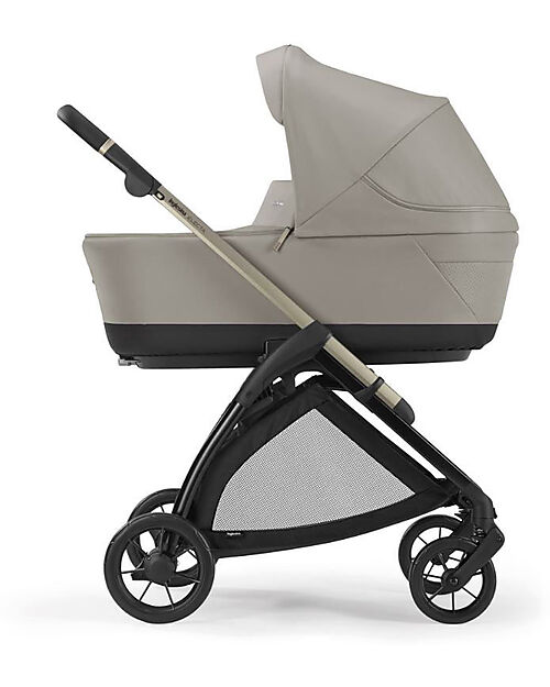 Inglesina Electa System Quattro - Battery Beige - Stroller + Darwin Infant Recline Car Seat Trio and Duo Strollers