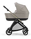 Inglesina Electa System Quattro - Battery Beige - Stroller + Darwin Infant Recline Car Seat Trio and Duo Strollers