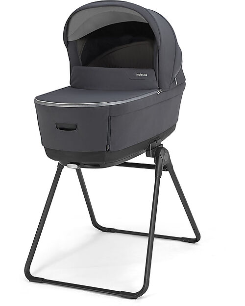 Inglesina Electa System Quattro - Garage Grey - All Season Seat + Open Up Cot + Standup + Darwin Recline Car Seat Pushchairs