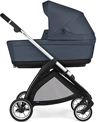 Inglesina Electa System Quattro - Hudson Blue - All Season Seat + Open Up Cot + Standup + Darwin Recline Car Seat Trio and Duo Strollers