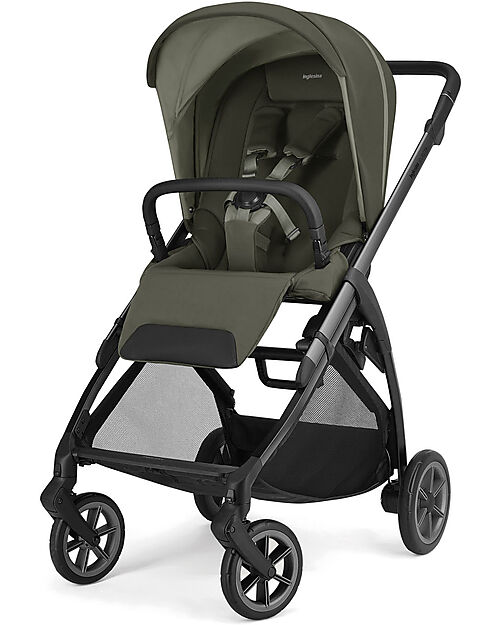 Inglesina Electa System Quattro - Loft Green - All Season Seat + Open Up Cot + Standup + Darwin Car Seat Pushchairs