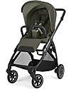 Inglesina Electa System Quattro - Loft Green - All Season Seat + Open Up Cot + Standup + Darwin Car Seat Pushchairs