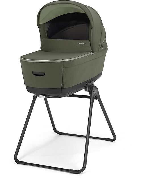 Inglesina Electa System Quattro - Loft Green - All Season Seat + Open Up Cot + Standup + Darwin Recline Car Seat Pushchairs