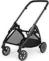 Inglesina Electa System Quattro - Studio Grey - Stroller + Standup Bassinet + Seat Darwin Recline EVO + Iron Black Frame + Darwin 360° i-Size Rotating Base Trio and Duo Strollers