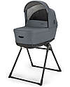 Inglesina Electa System Quattro - Union Grey - All Season Seat + Open Up Cot + Standup + Darwin Car Seat Trio and Duo Strollers