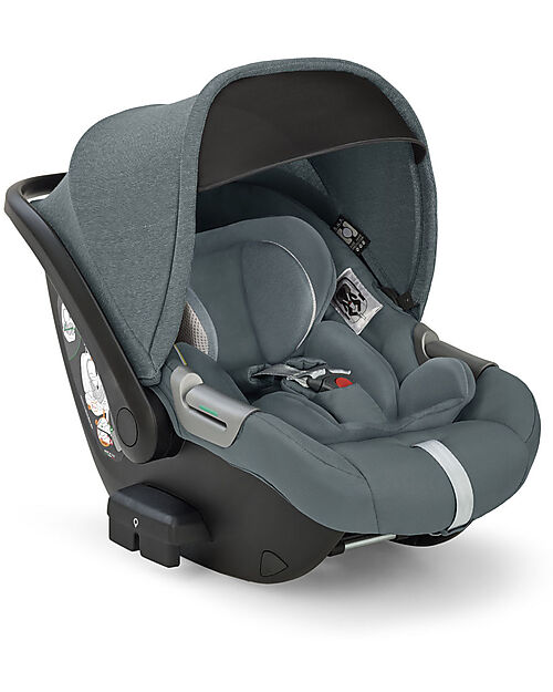 Inglesina Electa System Quattro - Union Grey - All Season Seat + Open Up Cot + Standup + Darwin Recline Car Seat Trio and Duo Strollers