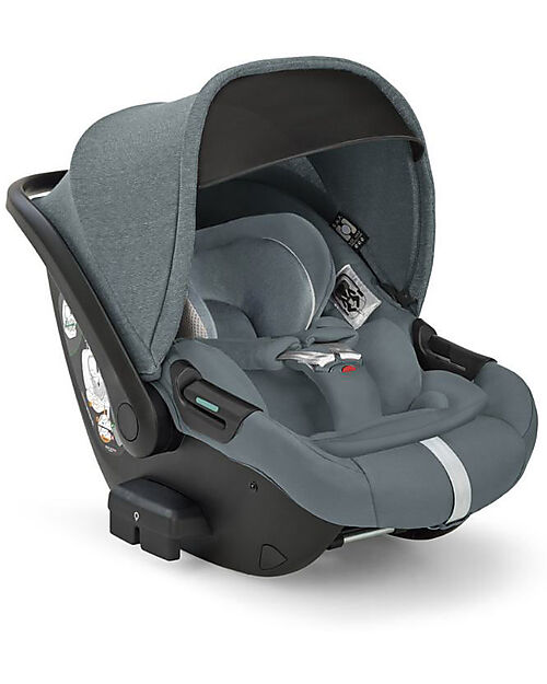 Inglesina Electa System Quattro - Union Grey - Stroller + Standup Cradle + Darwin Car Seat Trio and Duo Strollers