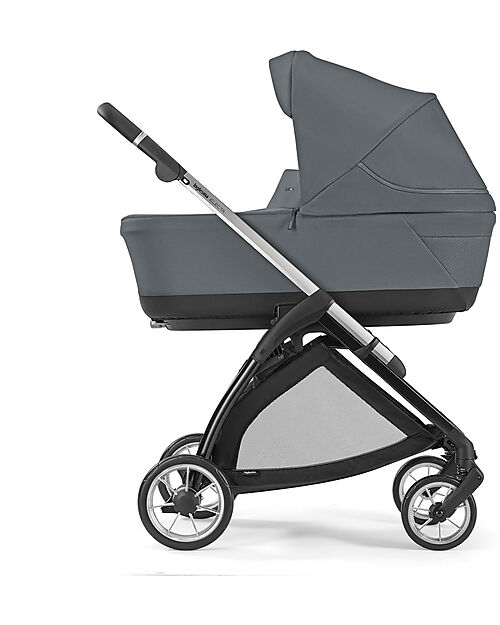 Inglesina Electa System Quattro - Union Grey - Stroller + Standup Cradle + Darwin Car Seat Trio and Duo Strollers