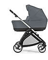 Inglesina Electa System Quattro - Union Grey - Stroller + Standup Cradle + Darwin Car Seat Trio and Duo Strollers