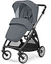 Inglesina Electa System Quattro - Union Grey - Stroller + Standup Cradle + Darwin Car Seat Trio and Duo Strollers