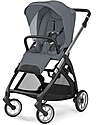 Inglesina Electa System Quattro - Union Grey - Stroller + Standup Cradle + Darwin Car Seat Trio and Duo Strollers