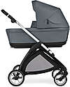 Inglesina Electa System Quattro - Union Grey - Stroller + Standup Cradle + Darwin Car Seat Trio and Duo Strollers