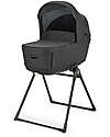 Inglesina Electa System Quattro - Upper Black - All Season Seat + Open Up Cot + Standup + Darwin Car Seat Trio and Duo Strollers