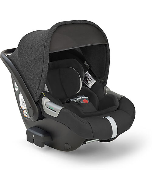 Inglesina Electa System Quattro - Upper Black - All Season Seat + Open Up Cot + Standup + Darwin Recline Car Seat Trio and Duo Strollers
