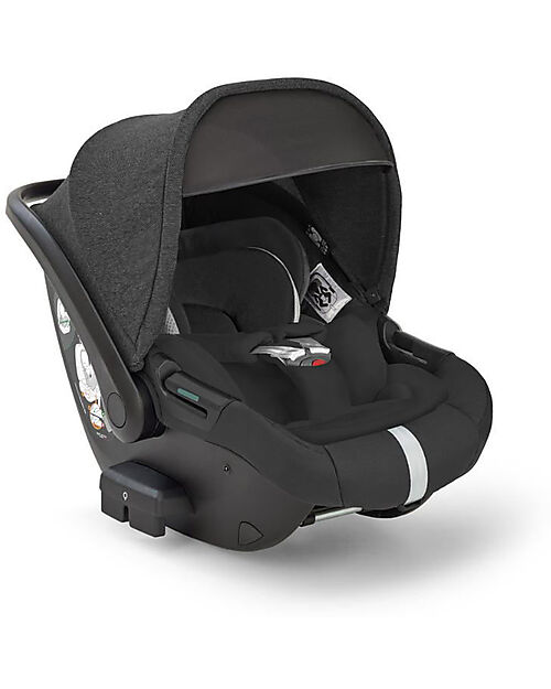 Inglesina Electa System Quattro - Upper Black + Rotating Base Trio and Duo Strollers