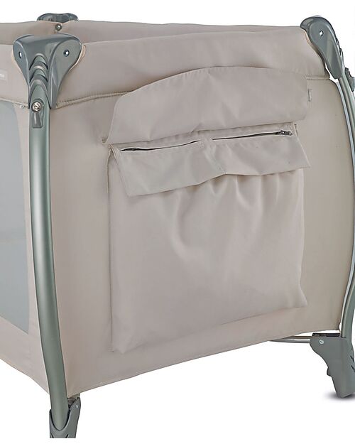 Inglesina Lodge Travel Cot - Grey - with Practical Transport Bag Travel Cots