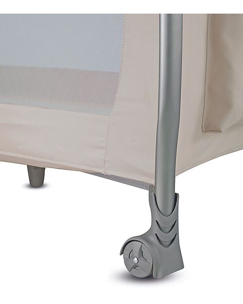 Inglesina Lodge Travel Cot - Grey - with Practical Transport Bag Travel Cots