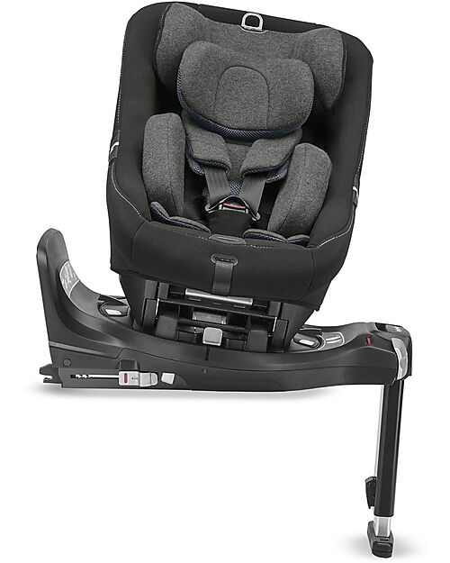Inglesina Marco Polo Car Seat - Vulcan Black - 360° Rotation - from Birth to 4 Years Car Seats Group 1/2/3