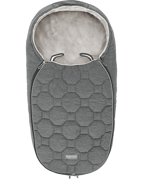 Inglesina New Born Winter Sleeping Bag - Stone Grey - 42x77 cm Footmuffs